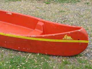   Red Styrofoam Boat Canoe Sporting Fishing Sailing Lake Water 12 Feet