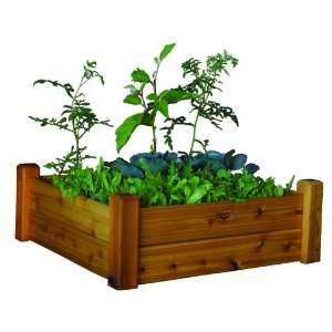   34 Inch by 13 Inch Raised Garden Bed, Finished Patio, Lawn & Garden