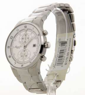 MENS KENNETH COLE STEEL CHRONO NEW DATE WATCH KC3499 CASUAL 