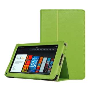   Leather Folio Case Pouch Cover W/Stand F  Kindle Fire 7  