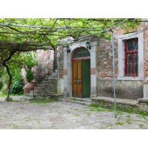 Courtyard Detail, Limonos Monastery, Filia, Lesvos, Mithymna, Aegean 