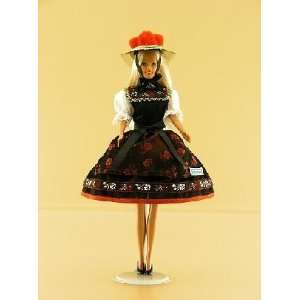    Black Forest Girl German Porcelain Fashion Doll