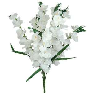  30 Pretty Silk Gladiolus Flower Wedding Bush   White 638 