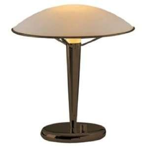    Holtkoetter Old Bronze and White Glass Desk Lamp