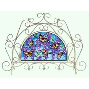  Wings & Wisteria   Fireplace Screen by Joan Baker