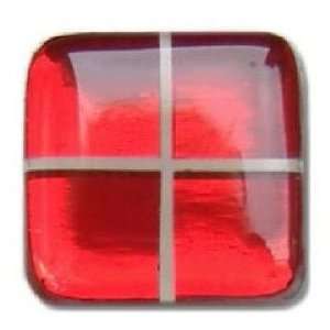    408BR112, Square 1 1/2 Length Glass Knob, 4 Tiles