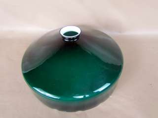   1920s Cased Green Emeralite Lamp Shade, 2.25 Inch Fitter  