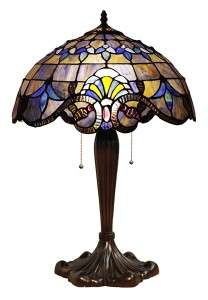 Stained Glass Tiffany Style Victorian Table Lamp 16 Shade  