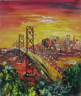 PEN KING BAY BRIDGE SAN FRANCISCO AT SUNSET  