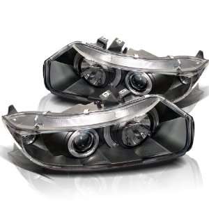    2008 Honda Civic 2D SR Black Halo Projector Headlights Automotive