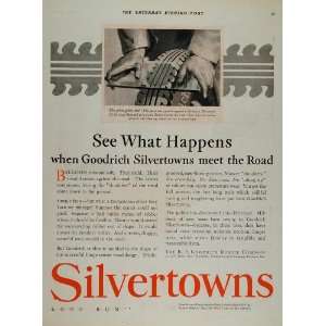  1928 Vintage Ad B. F. Goodrich Silvertown Car Auto Tire 