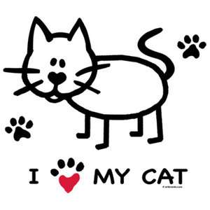 Love My Cat Cartoon Cat Shirt Cat T Shirts Tee Hoodie Kitty T Shirt 