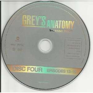  Greys Anatomy Season 4 Disc 4 Replacement Disc Movies 