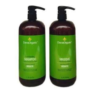  DermOrganic Shampoo 33.8oz + Mask 33.8oz Combo Set 