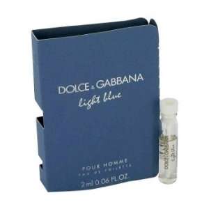    Light Blue by Dolce & Gabbana Vial (sample) .06 oz for Men Beauty