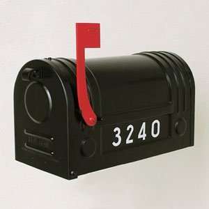  Ecco E3BK Galvanized Steel Post Mounted Mailbox with Black 