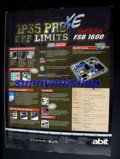 New ABIT IP35 PRO XE Motherboard FSB 1600 DDR2 µGuru  