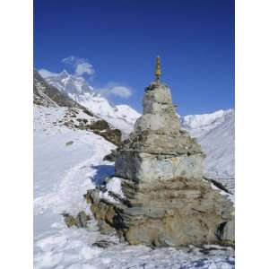  Buddhist Stupa Above Dingboche, Everest Region, Himalayas 