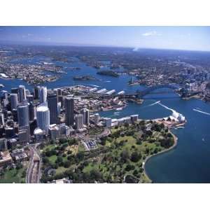  Opera House and Sydney Harbor Bridge, Australia Stretched 