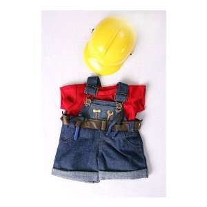  Construction Worker with Hard Hat Outfit Teddy Bear 