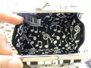Music Note Piano Keyboard Lipstick Cosmetic Case Bag  