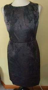 NWT Ann Taylor Loft jacquard pleat neck sheath dress 14  