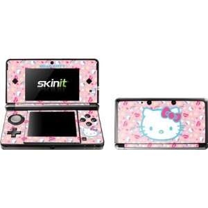  Hello Kitty Pink, Hearts & Rainbows Vinyl Skin for Nintendo 3DS