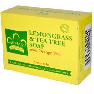  Nubian Heritage  Lemongrass & Tea Tree Soap, Orange Peel 