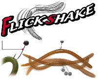 Flick Shake Worm     June Bug     4.8 (12 cm) 8 Pack    