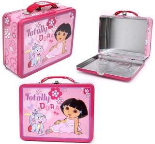Dora The Explorer School Storage Tin Lunch Box Bag NEW  