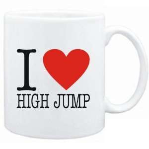 Mug White  I LOVE High Jump  CLASSIC Sports  Sports 