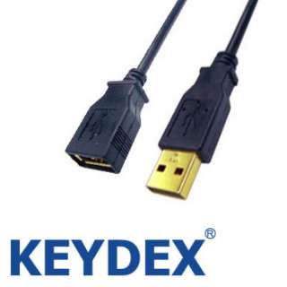 KEYDEX USB 2.0 Extension Cable A Male to A Female Gold Plated M/F 6ft 
