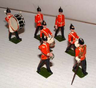 1940s WILLIAM BRITAINS ENDLISH MARCHING BAND SOLDIERS  