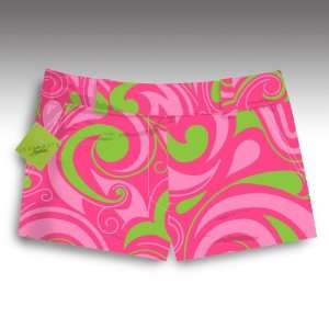 Loudmouth Golf Womens Mini Shorts Cotton Candy   Size 0