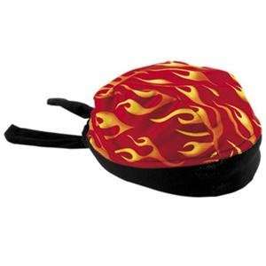  Schampa Stretch Headwrap   Red Hot Flames Automotive