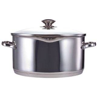   Dutch Oven with Glass Straining Lid Dishwasher Safe Cookware, Silver