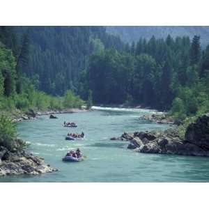  Rafters Along the Middle Fork of the Flathead River 