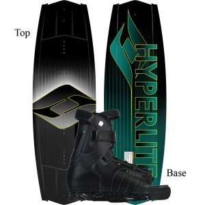 Hyperlite 142 Tribute Wakeboard Package with 10 14 Focus Boots Mens 