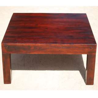   Rosewood Contemporary Modern Unique Square Coffee Table Furniture