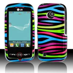 New For MetroPCS LG Beacon Rainbow Zebra Accessory Hard Case Cover 