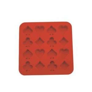 Silicon Zone 8302 Poker Mold Red 
