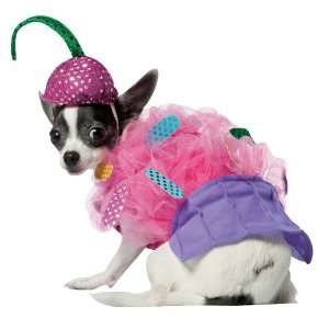   Party By Rasta Imposta Cupcake Pet Costume / Pink/Purple   Size Large