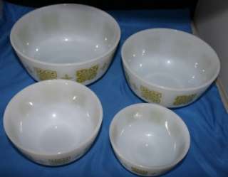 Fire King Nesting Mixing Bowls Set of Four  