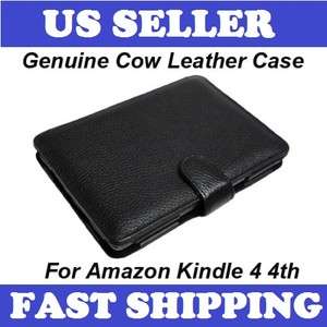   Leather Case Cover for Brand New  Kindle 4 No Keyboard Model