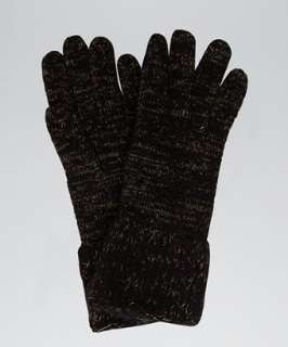   metallic cashmere gloves  