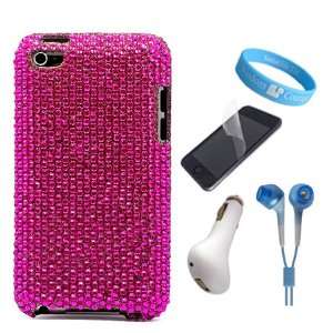 Elegant Pink Diamond Rhinestones Protective Case for Apple iPod Touch 