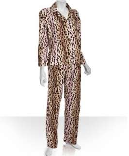 BedHead pink cheetah flannel pajama set  