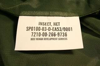   US ISSUE Army Mosquito BIG Insect Bar Field Netting Tarp OD NEW  