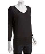 Cielo charcoal and black jersey colorblock dolman tunic style 