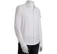 moncler gamme bleu white cotton knit button down shirt